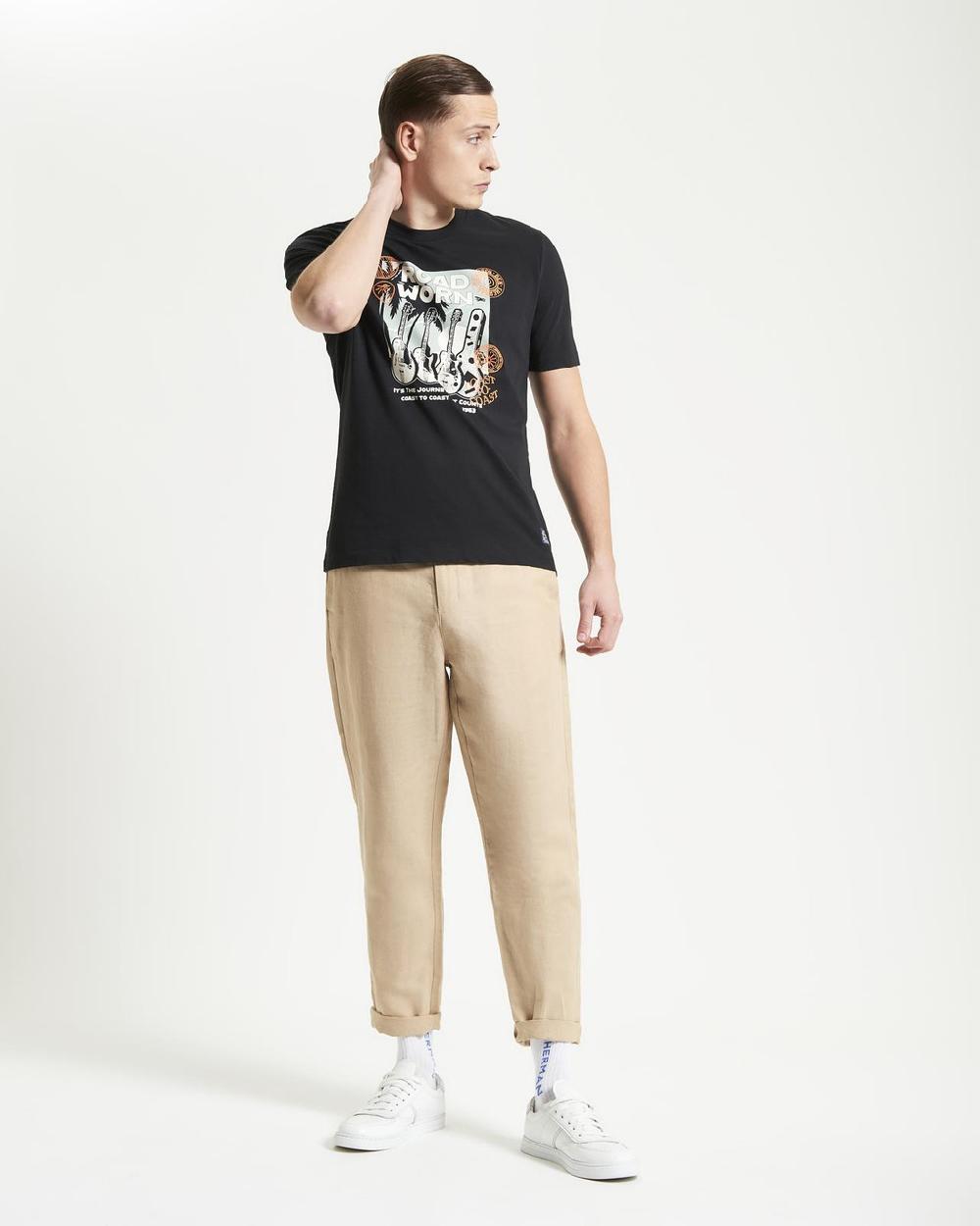 Ben Sherman Travel Guitar Tee In Black