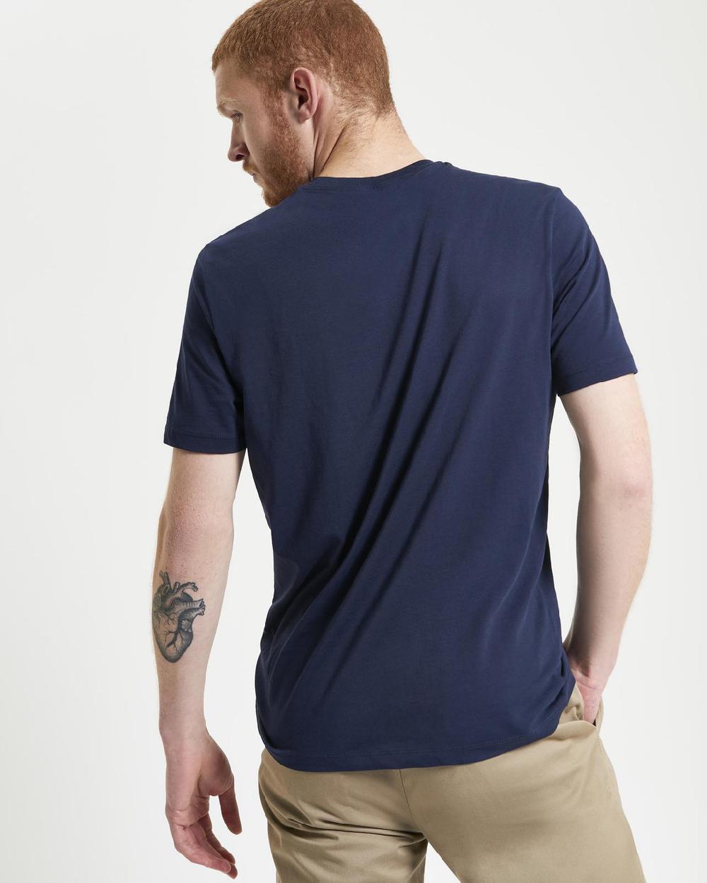 Ben Sherman Tropical Target Tee In Dark Navy