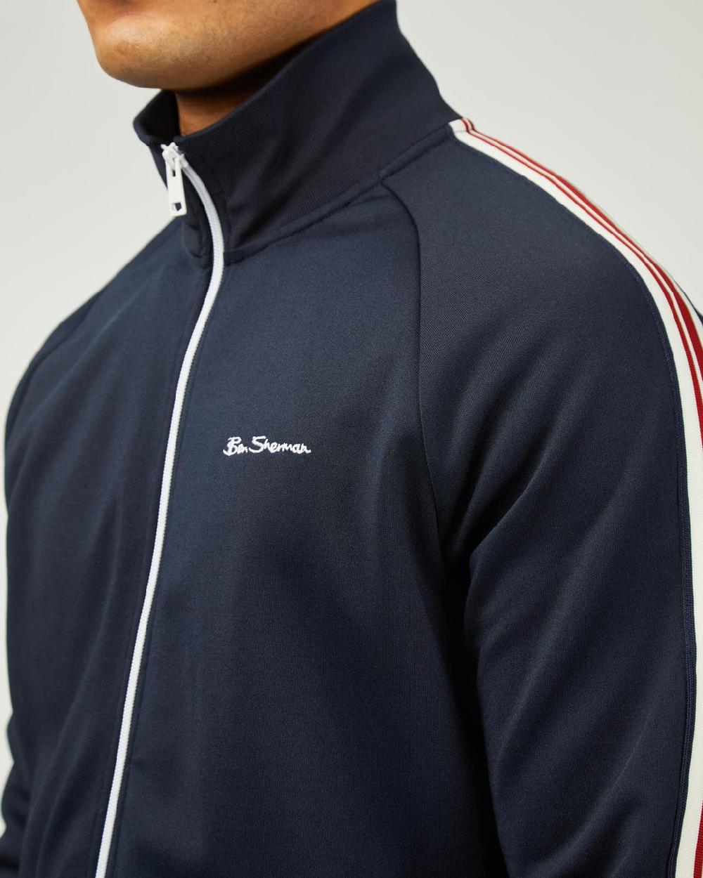 Ben Sherman House Tape Signature Track Top In Dark Navy