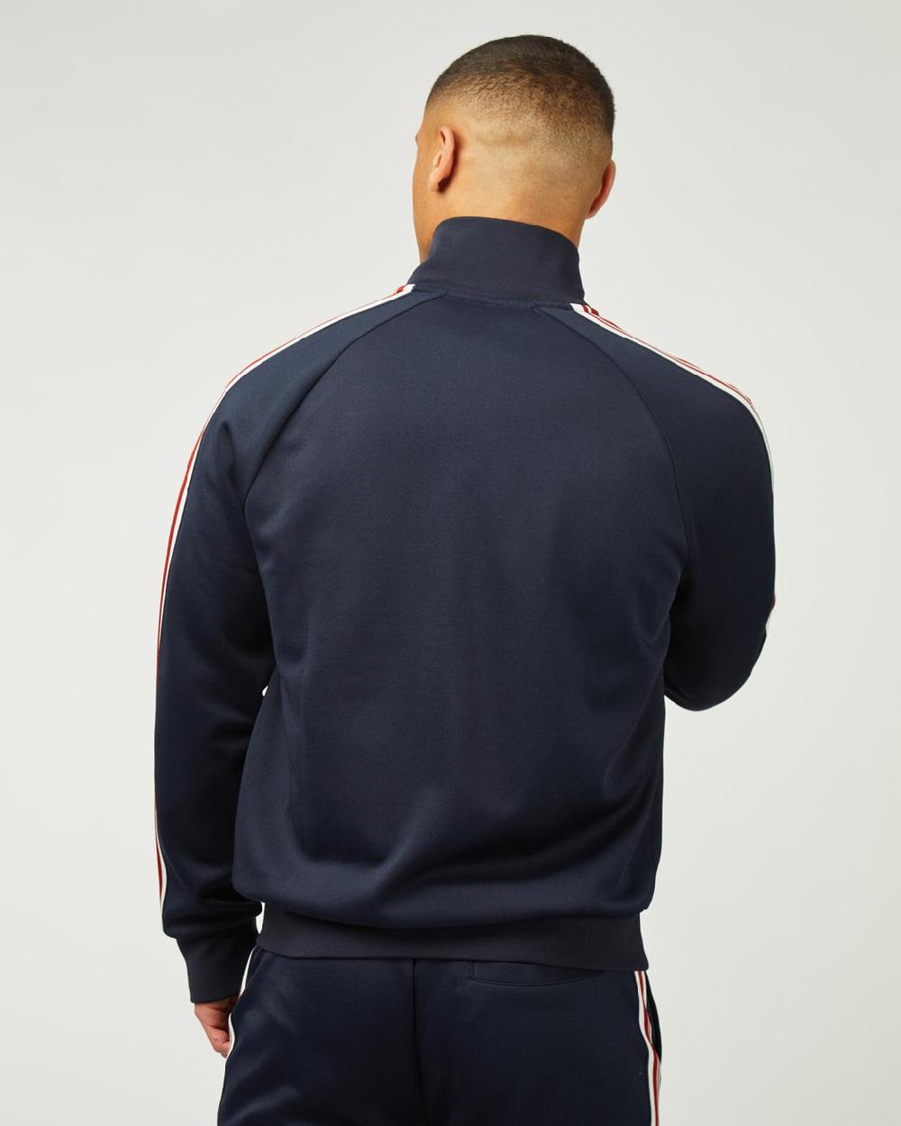Ben Sherman House Tape Signature Track Top In Dark Navy