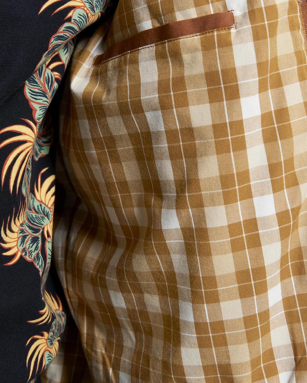 Ben Sherman Signature Check Lined Harrington Jacket In Anise