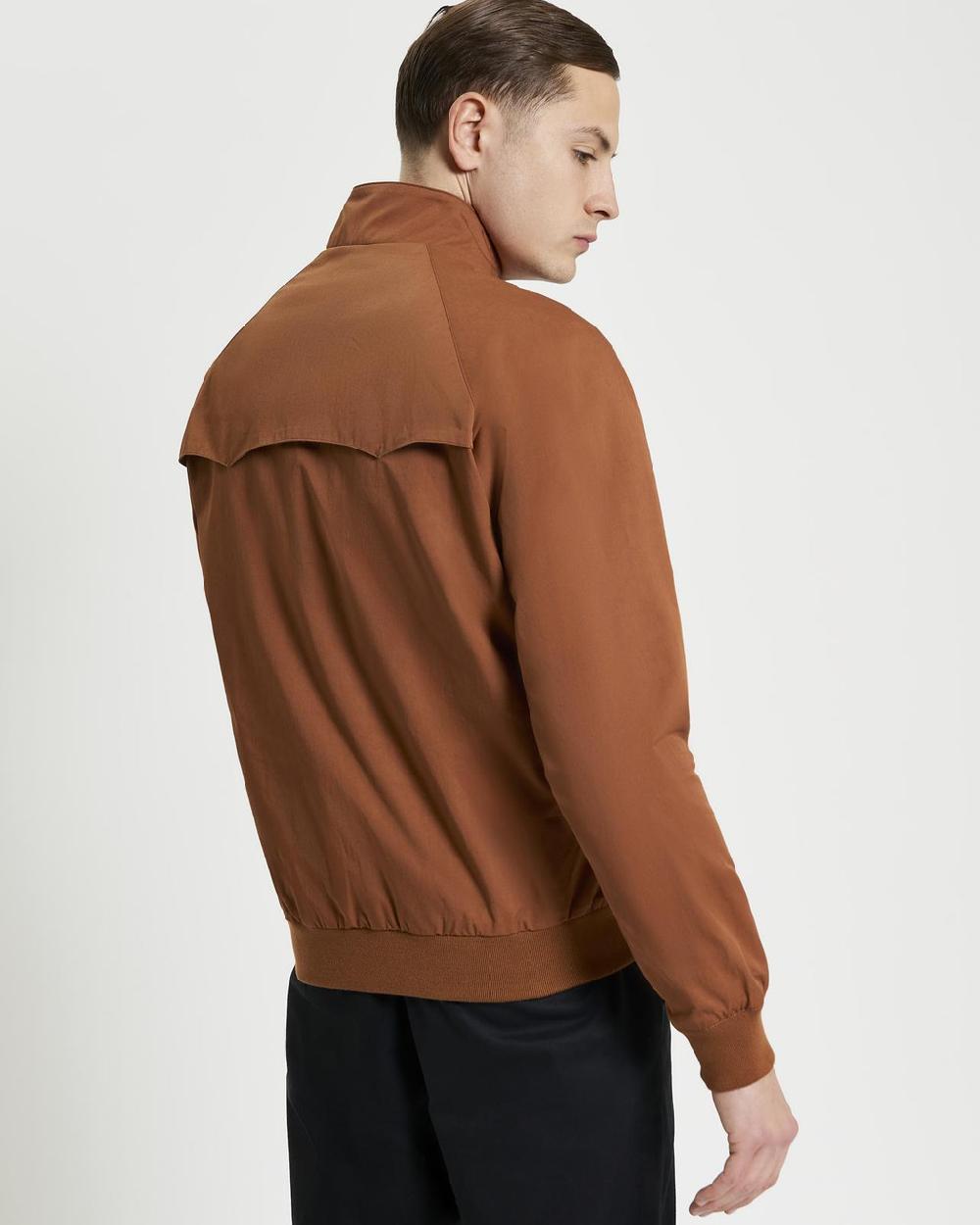 Ben Sherman Signature Check Lined Harrington Jacket In Anise