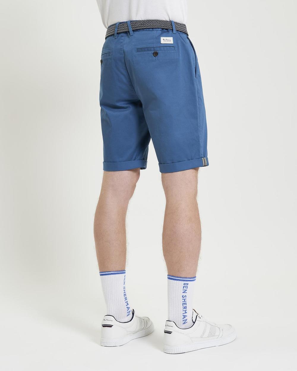 Ben Sherman Signature Classic Chino Shorts In Airforce