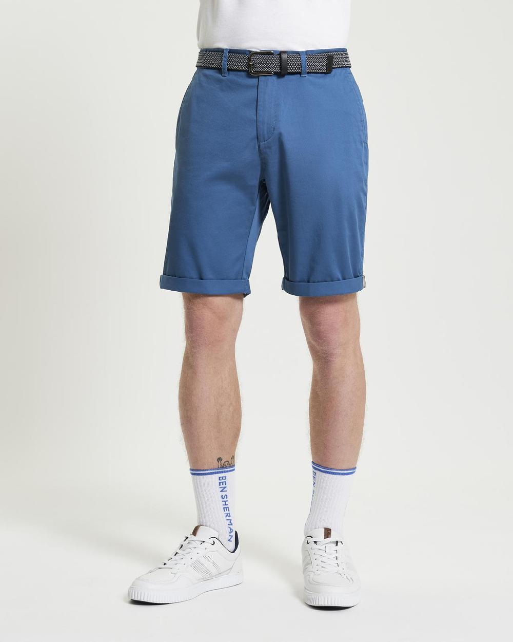 ben sherman Signature Classic Chino Shorts in Airforce