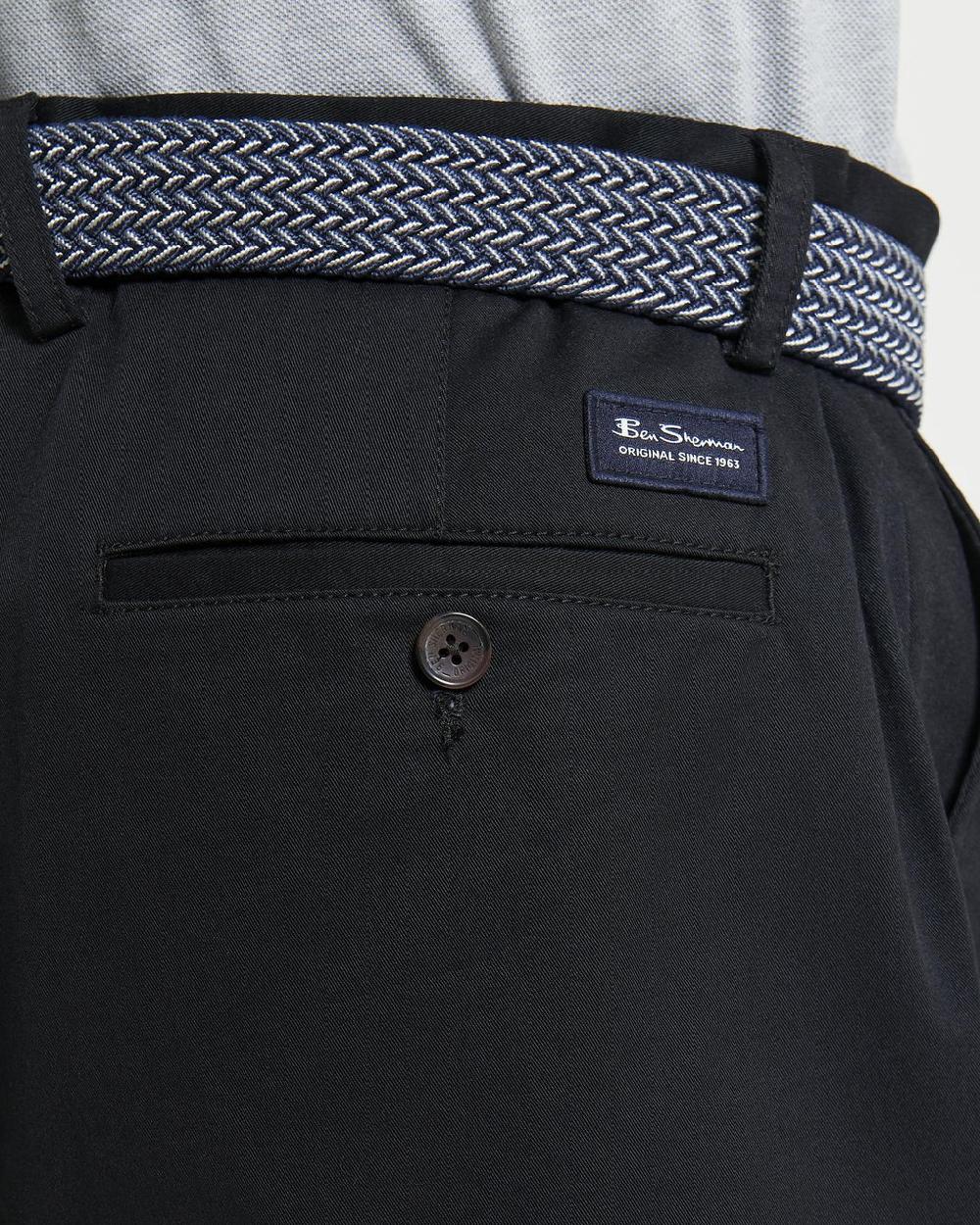 Ben Sherman Signature Classic Chino Shorts In Black
