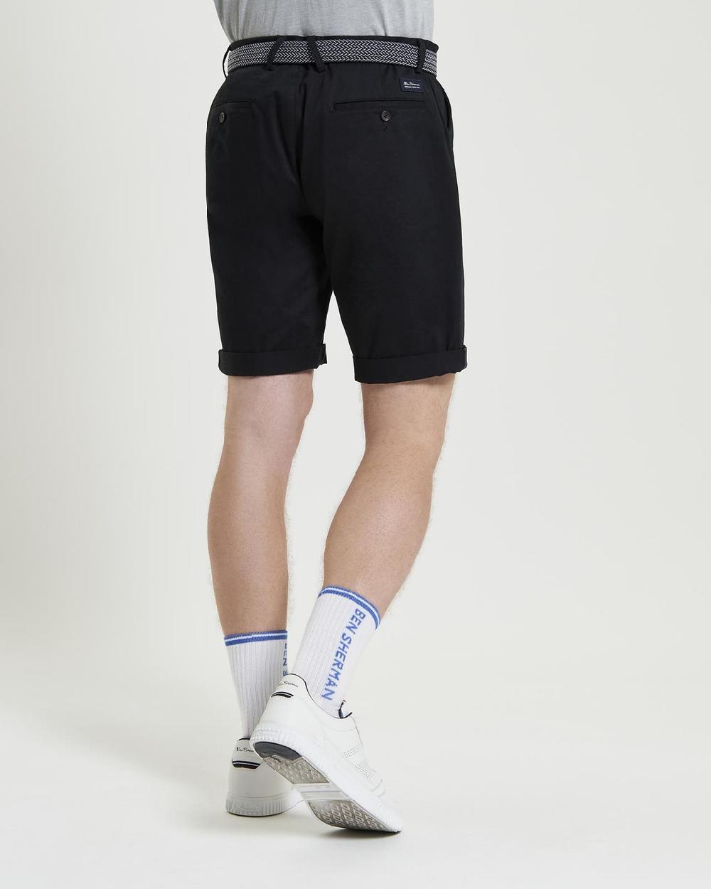 Ben Sherman Signature Classic Chino Shorts In Black