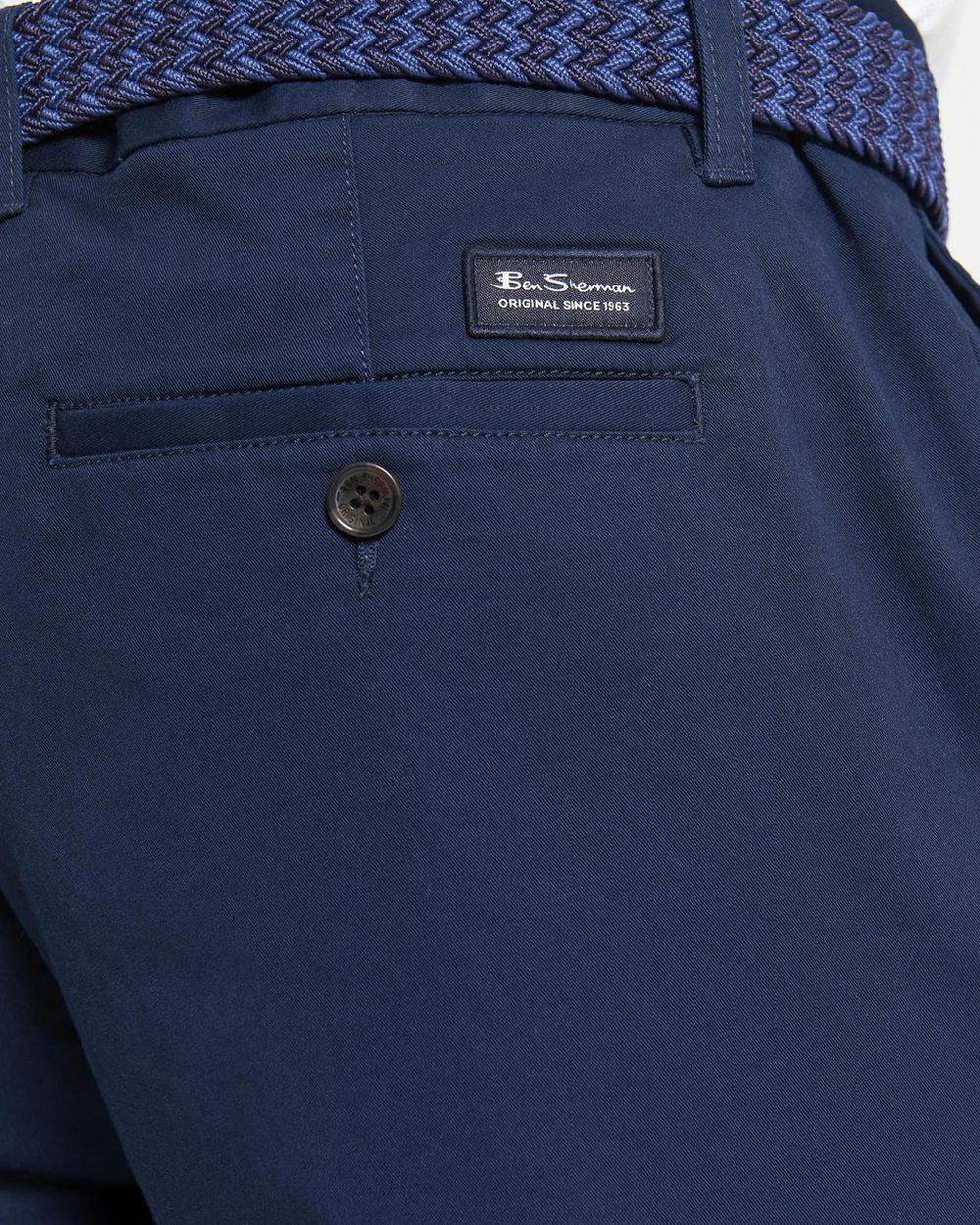Ben Sherman Signature Classic Chino Shorts In Dark Navy