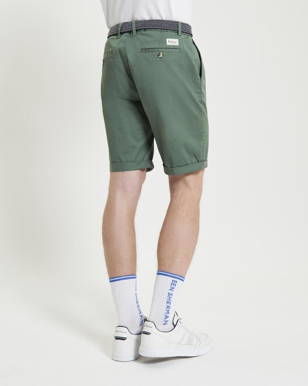 Ben Sherman Signature Classic Chino Shorts In Pale Khaki