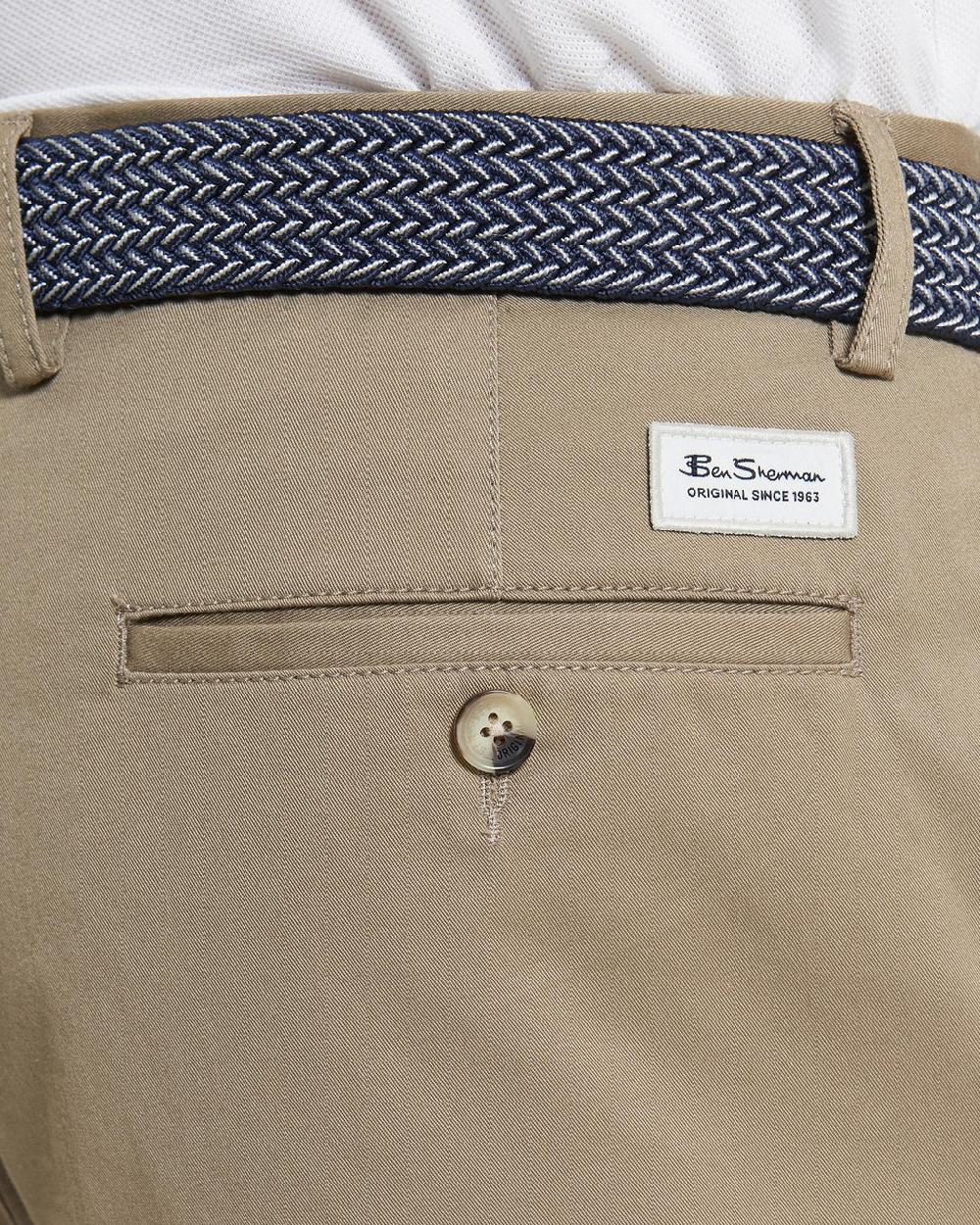 Ben Sherman Signature Classic Chino Shorts In Stone