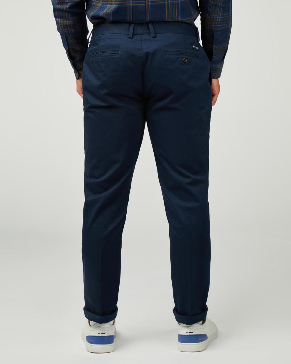 Ben Sherman Signature Classic Slim Stretch Chino In Dark Navy