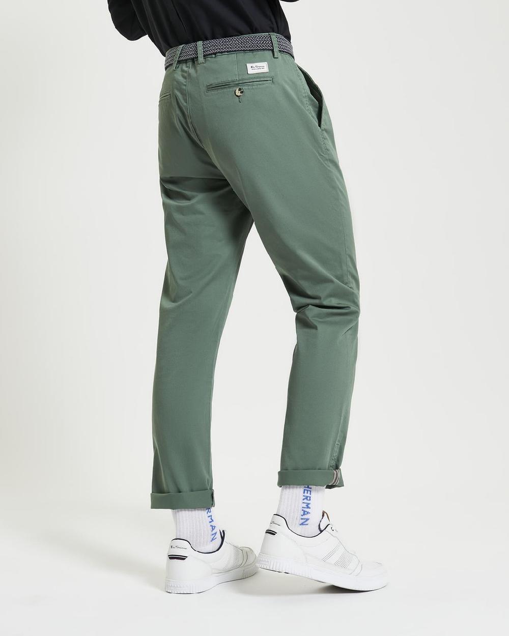 Ben Sherman Signature Classic Slim Stretch Chino In Pale Khaki