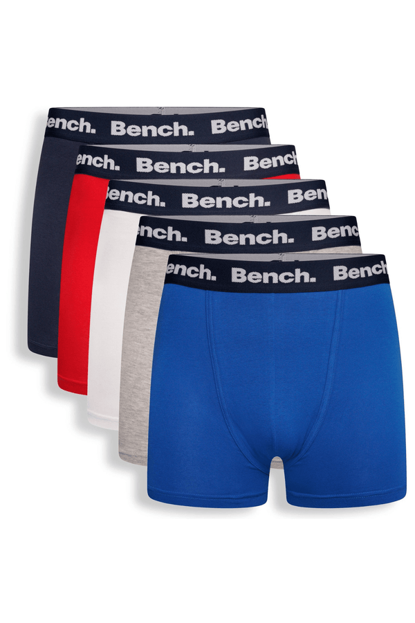 Bench. Mens 'ACURA' 5 Pack Boxers - ASSORTED