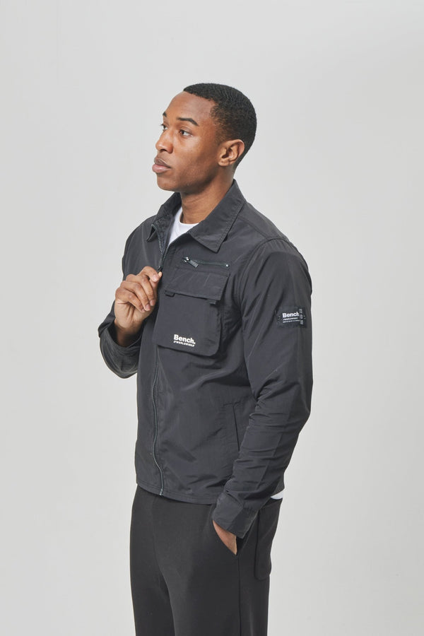 Bench. Mens 'AIKIDO' Shacket - BLACK