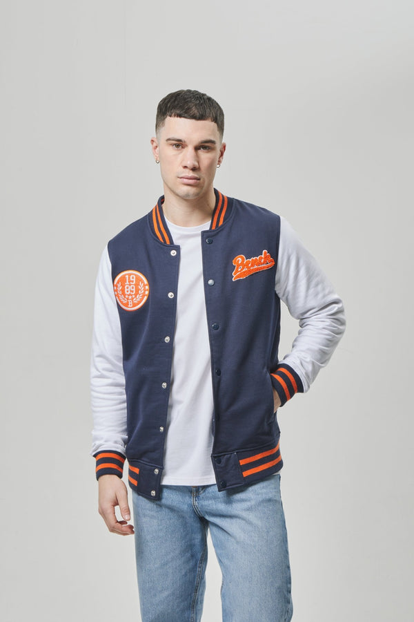 Bench. Mens 'CHANDI' Zip Thru - NAVY