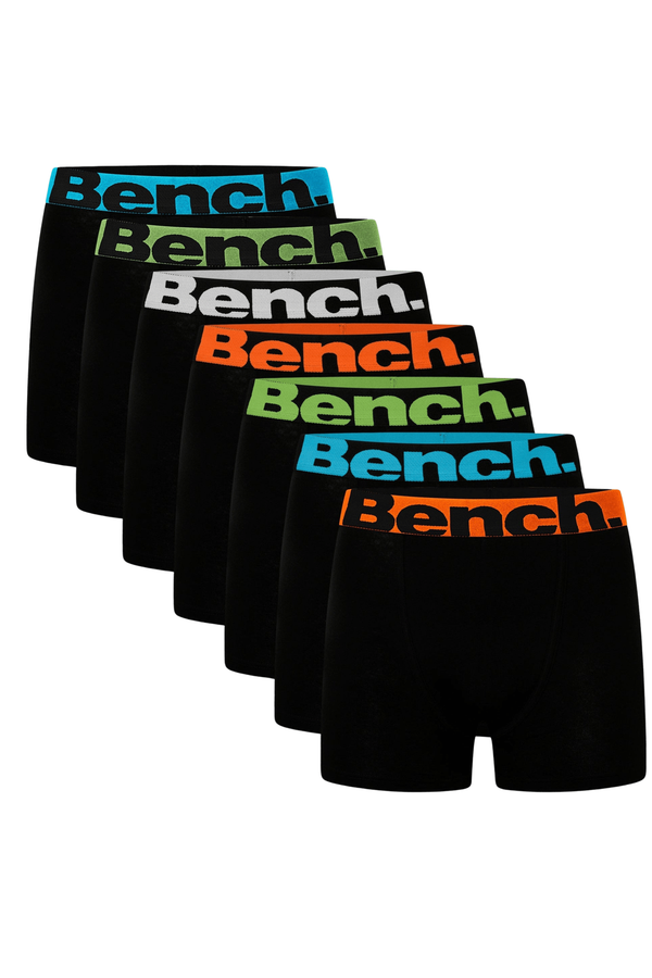 Bench. Mens 'DIEGO' 7 Pack Boxers - BLACK