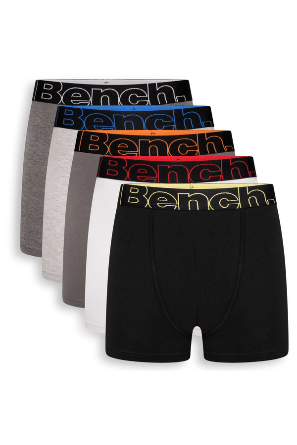Bench. Mens 'KAHALA' 5 Pack Boxers - ASSORTED