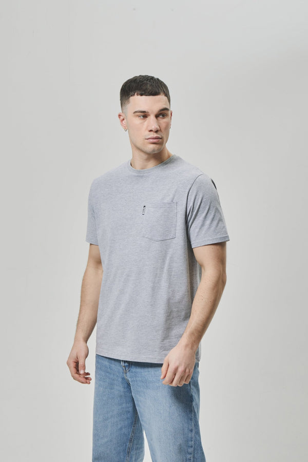 Bench. Mens 'LOPAV' T-Shirt - GREY MARL