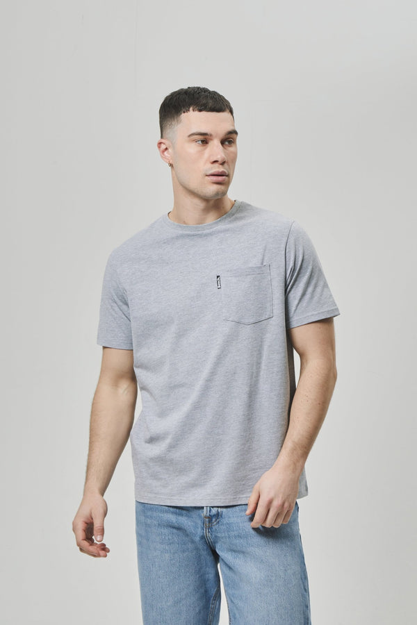 Bench. Mens 'LOPAV' T-Shirt - GREY MARL
