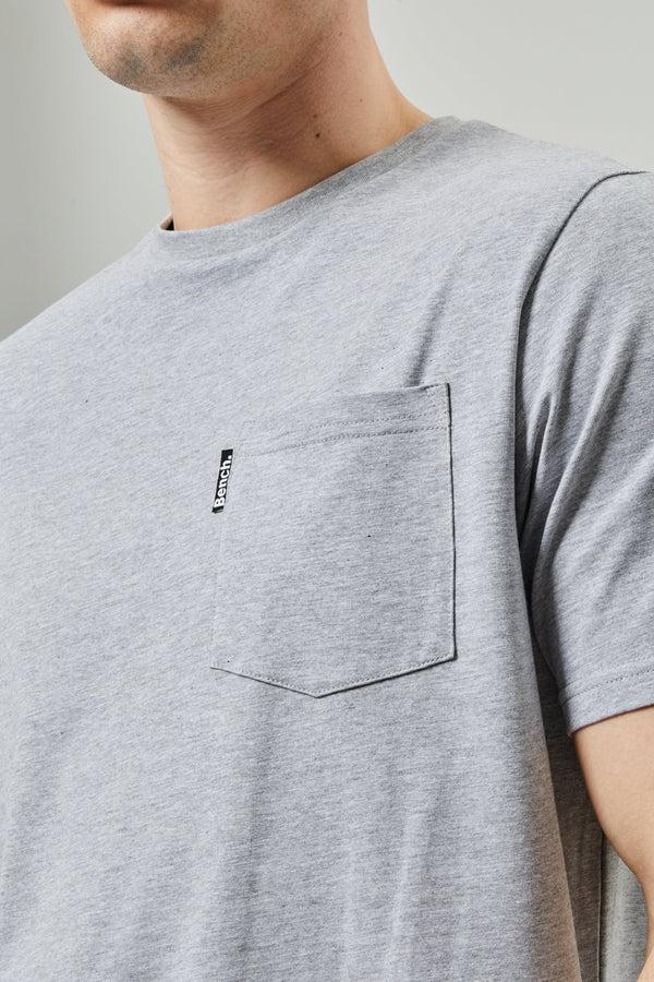 Bench. Mens 'LOPAV' T-Shirt - GREY MARL
