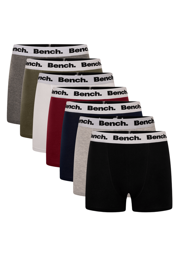 Bench. Mens 'MARCOS' 7 Pack Boxers - ASSORTED