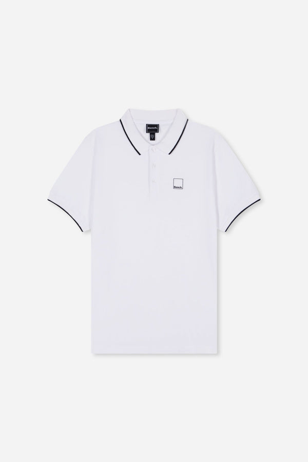 bench. Mens 'MATA' Polo - WHITE