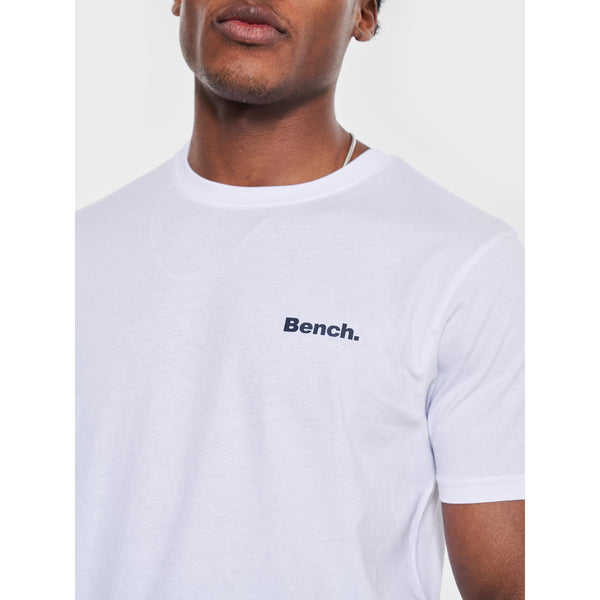 Bench. Mens 'THIAGO' 3 Pack T-Shirts - WHITE