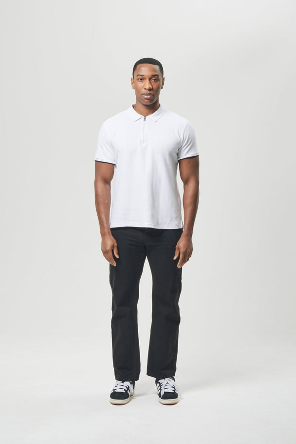 Bench. Mens 'ZANZA' Polo - WHITE