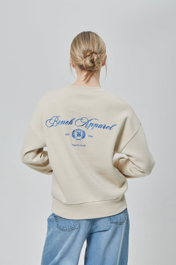 Bench. Womens 'DESTA' Sweat Crew - ECRU