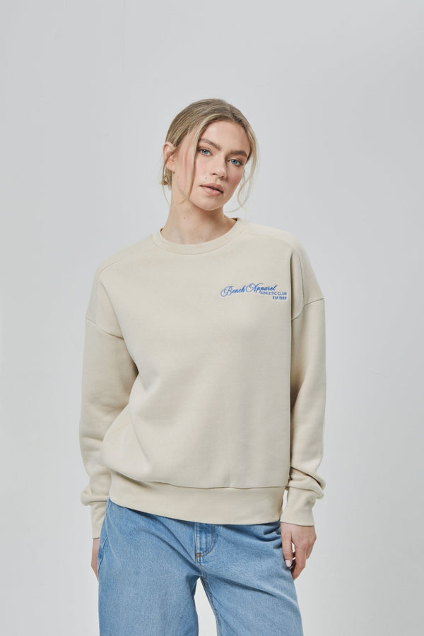 Bench. Womens 'DESTA' Sweat Crew - ECRU