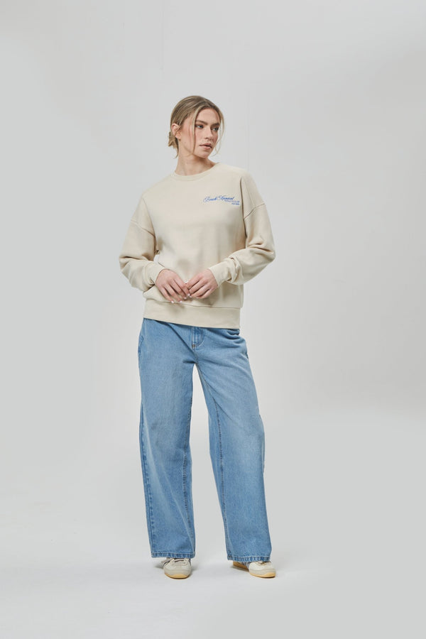 bench. Womens 'DESTA' Sweat Crew - ECRU