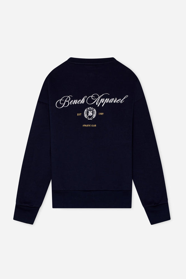 Bench. Womens 'DESTA' Sweat Crew - NAVY