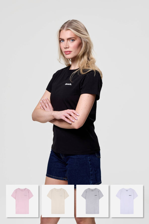 bench. Womens 'JORIA' 5 Pack T-Shirts - ASSORTED