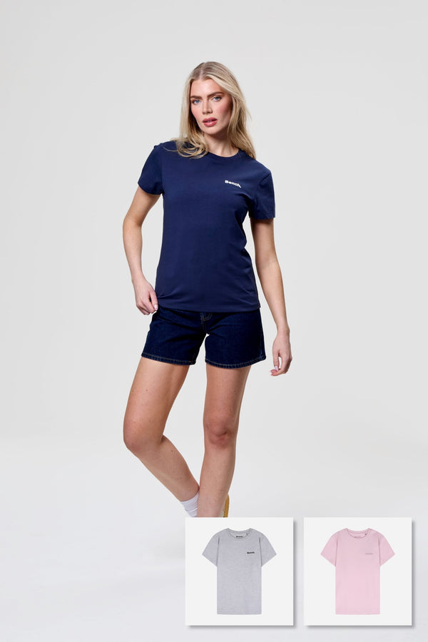 bench. Womens 'LIAH' 3 Pack T-Shirts - ASSORTED