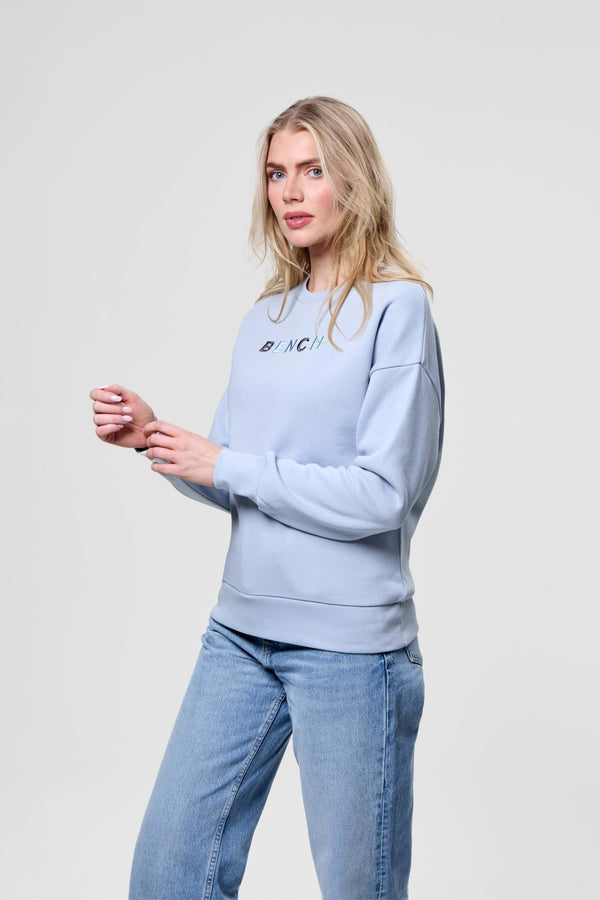 Bench. Womens 'LILEM' Sweat Crew - DUSKY BLUE