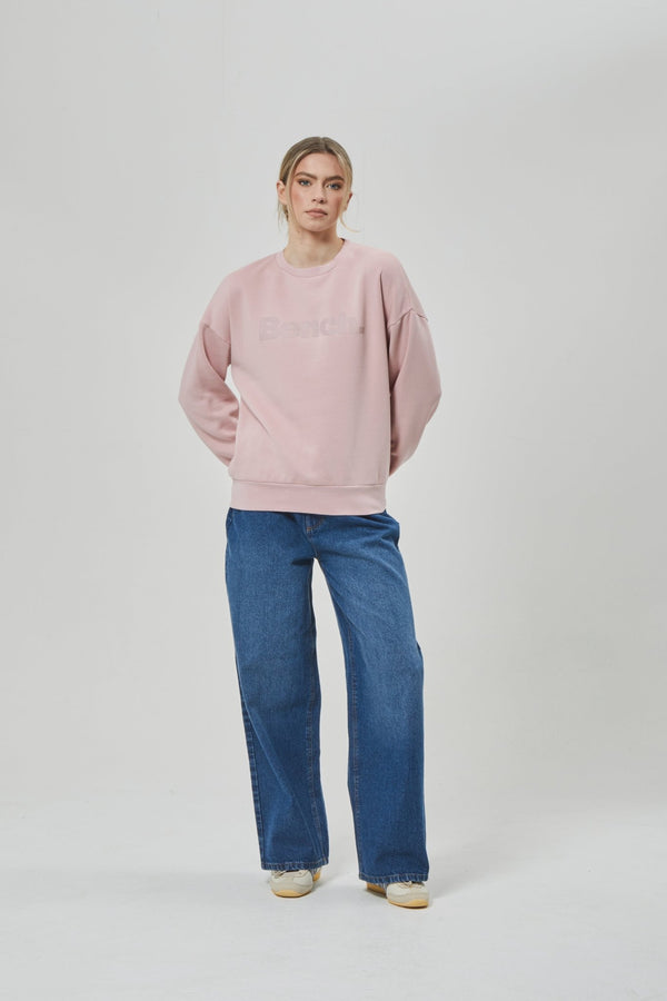 bench. Womens 'RILO' Sweat Crew - DUSTY PINK