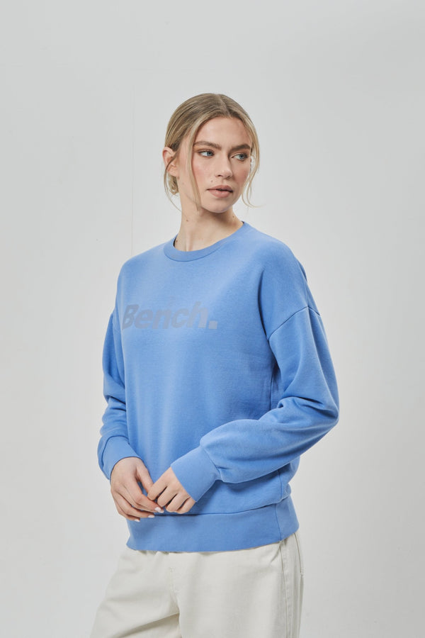 Bench. Womens 'RILO' Sweat Crew - POWDER BLUE