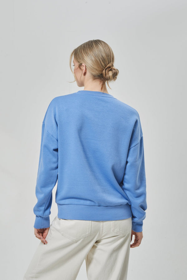 Bench. Womens 'RILO' Sweat Crew - POWDER BLUE