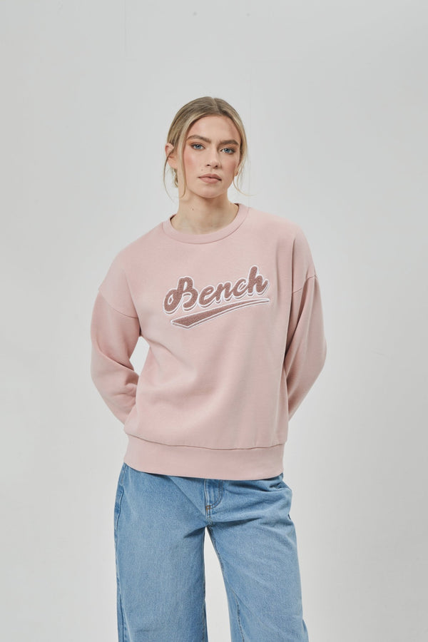 Bench. Womens 'STEFFI' Sweat Crew - DUSKY PINK