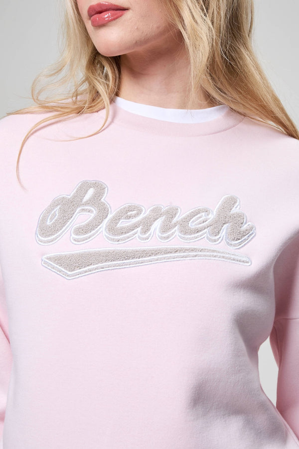 Bench. Womens 'STEFFI' Sweat Crew - LIGHT PINK