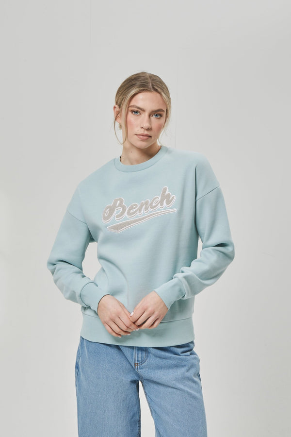 Bench. Womens 'STEFFI' Sweat Crew - TEAL
