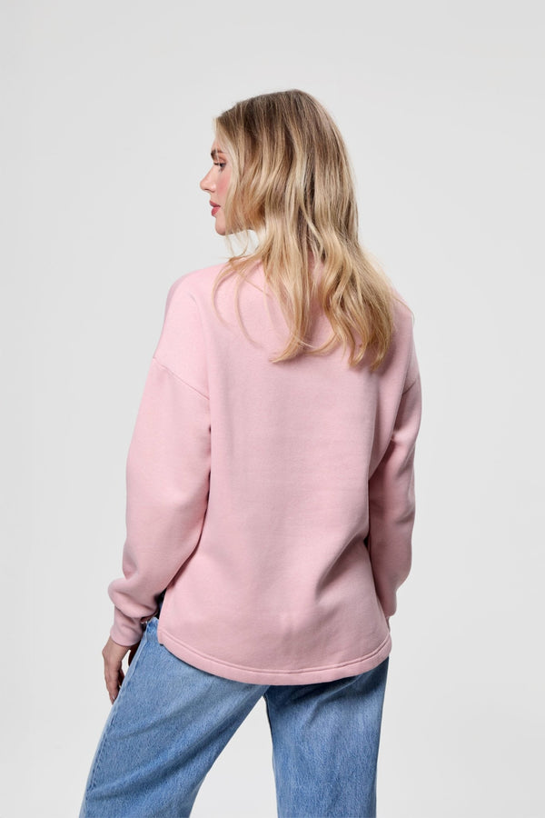 Bench. Womens 'ZIE' Sweat Crew - DUSKY PINK