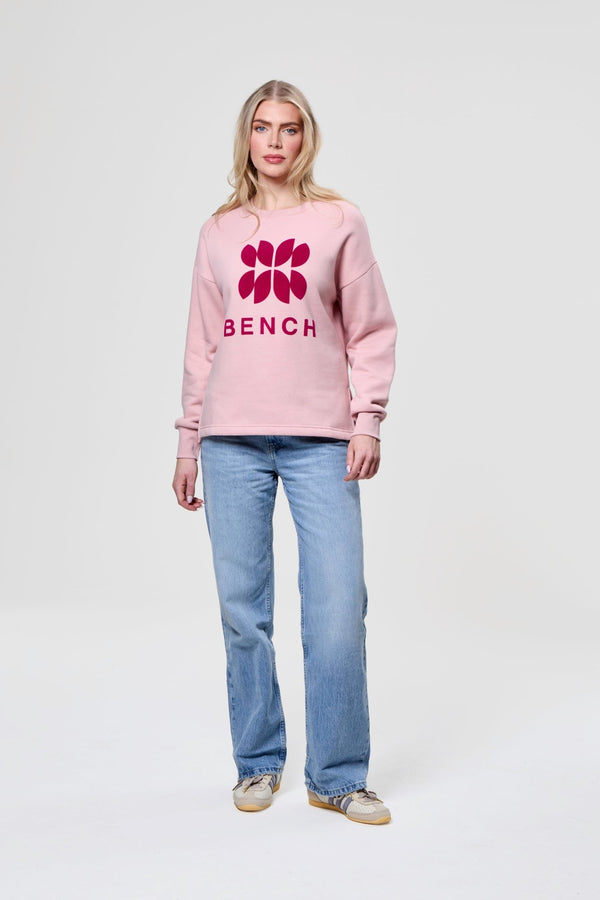 bench. Womens 'ZIE' Sweat Crew - DUSKY PINK