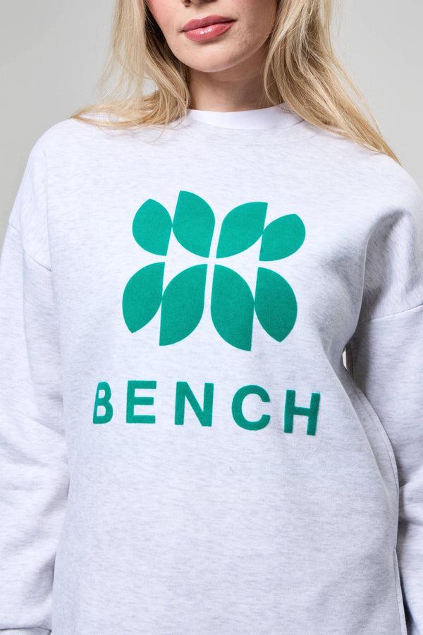 Bench. Womens 'ZIE' Sweat Crew - ICE GREY