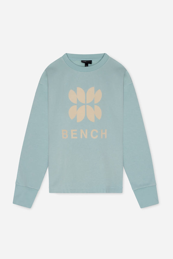 Bench. Womens 'ZIE' Sweat Crew - TEAL