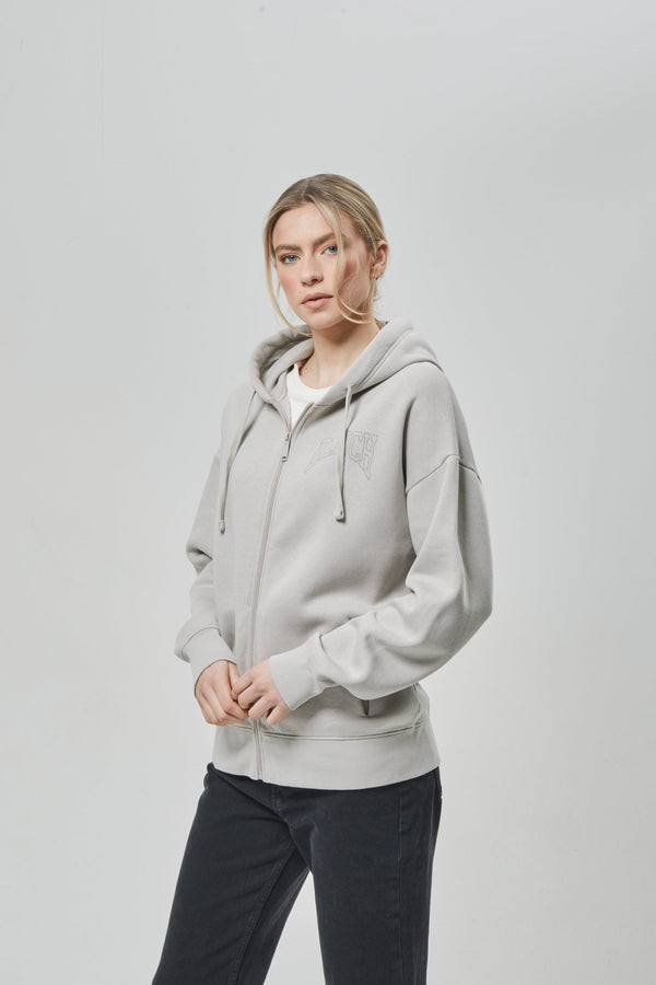 Bench. Womens 'ZIRA' Hoodie - LIGHT GREY