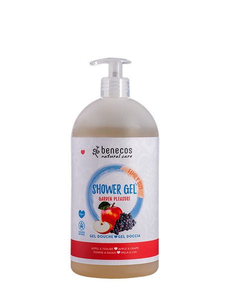 benecos Apple and Grape Family Size Shower Gel Garden Pleasure