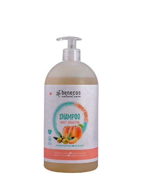 benecos Apricot and Olive Family Size Shampoo Sweet Sensation