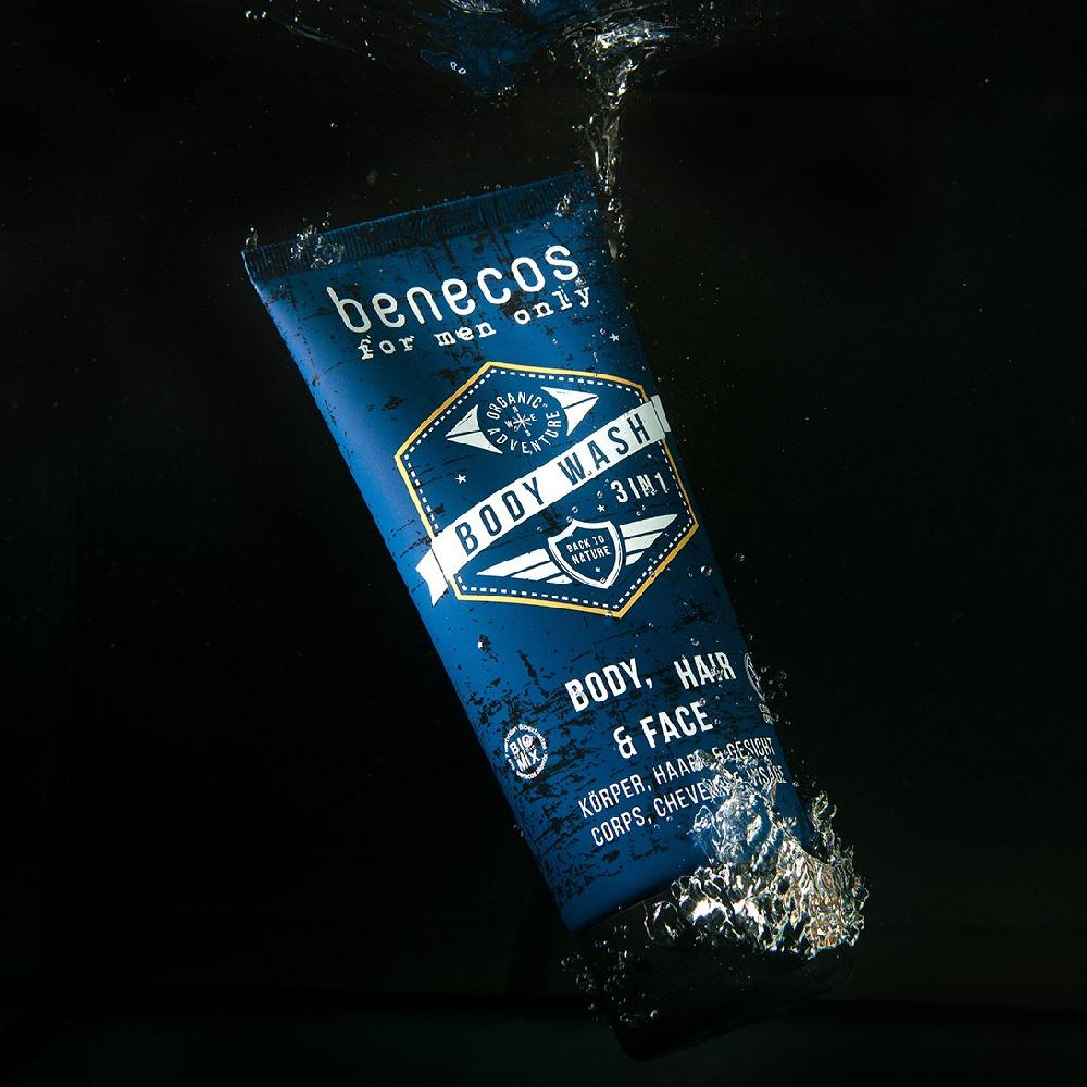 Benecos Men's 3 In 1 Body Wash