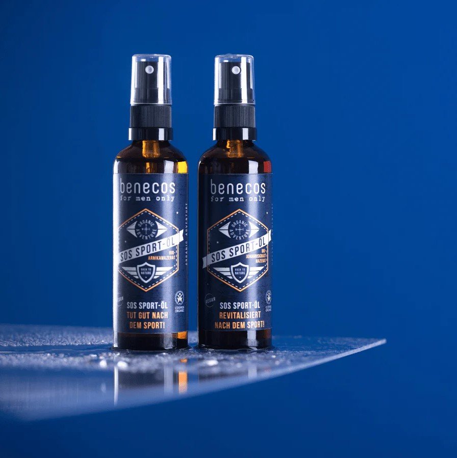 Benecos Men's Organic Arnica Infused SOS Sport Oil