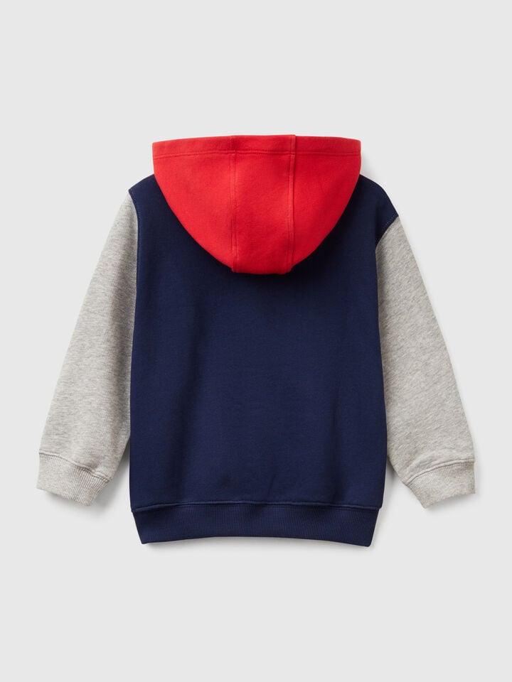 Benetton 100% Cotton Hoodie Multi-color